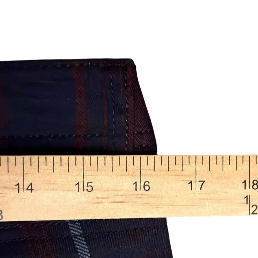 Democracy Freedom Jeggings Size 6 Navy Red Plaid Pants Zippers Stretch Preppy